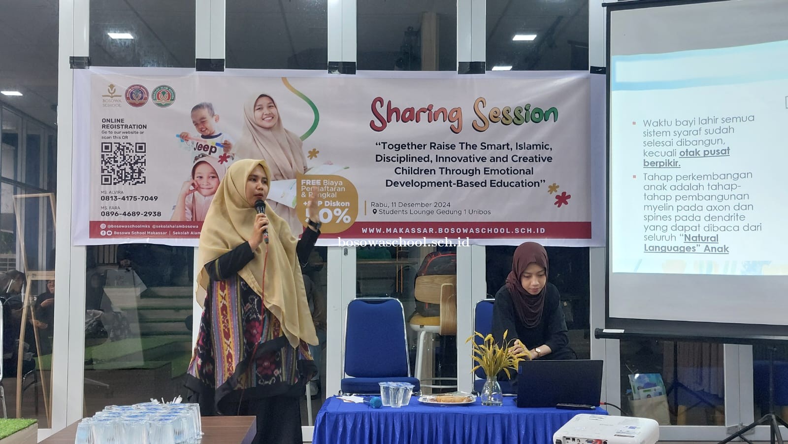 Sharing Session Parenting Sekolah Alam Bosowa di Universitas Bosowa